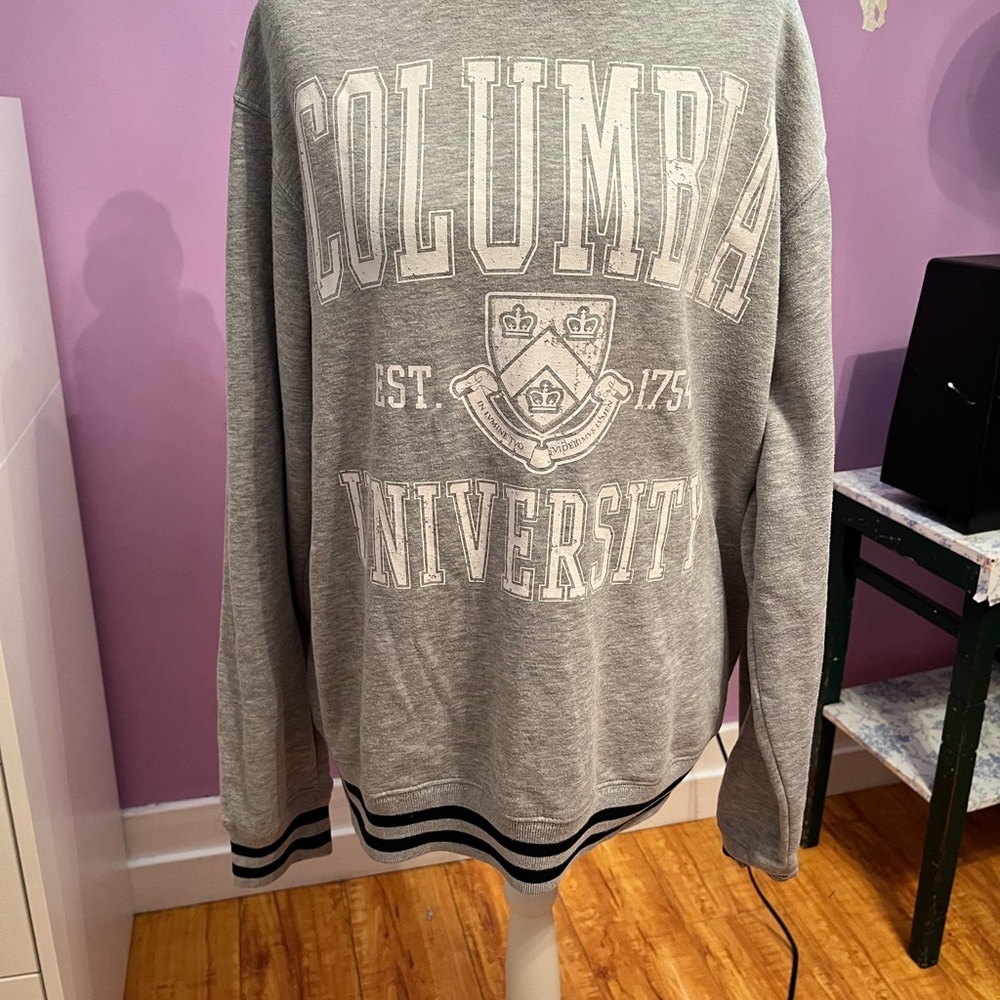 Columbia University Gray Crewneck Sweater